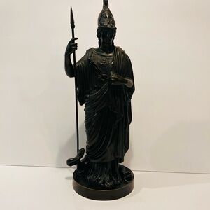 Bronze Minerva Statue 14” Goddess of Wisdom & War